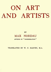 Cover of On art and artists — Themes and ...
