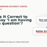 Is It Correct to Say ‘I am having a question’?