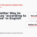 Better Way to Say ‘according to me’ in English