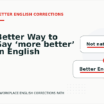 Better Way to Say ‘more better’ in English